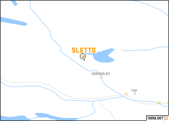 map of Sletto