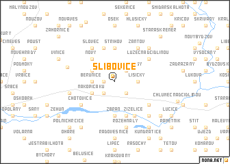 map of Slibovice