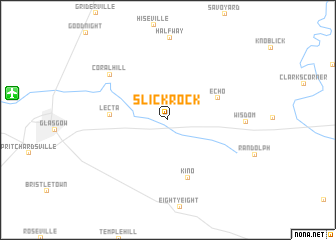 map of Slick Rock