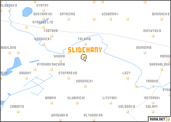 map of Slidchany