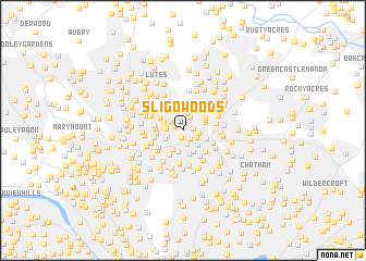 map of Sligo Woods