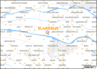 map of Slijk-Ewijk