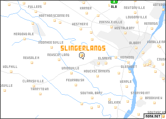 map of Slingerlands