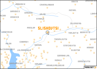 map of Slishovtsi