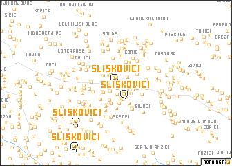 map of Sliškovići