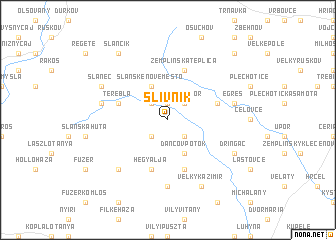 map of Slivník