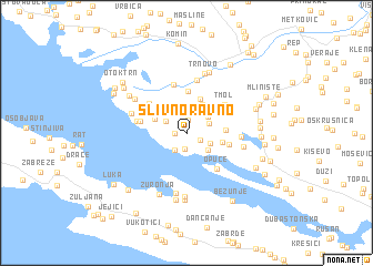 map of Slivno Ravno