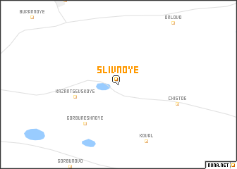 map of Slivnoye