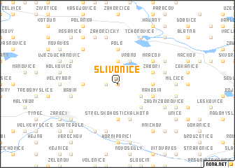 map of Slivonice