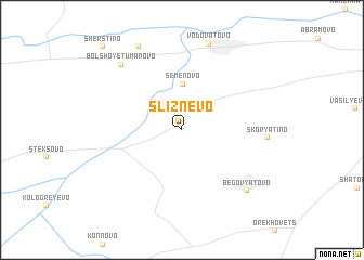 map of Sliznëvo