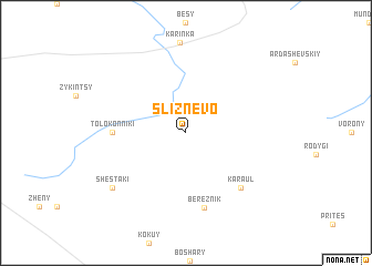 map of Sliznëvo