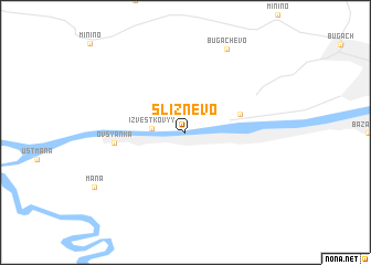 map of Sliznëvo