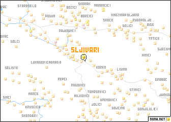 map of Šljivari