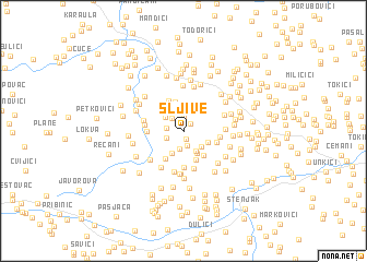 map of Šljive