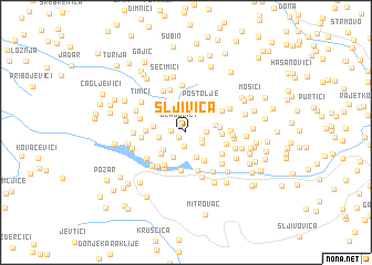 map of Šljivica