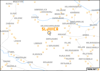 map of Šljivica