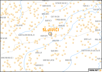 map of Sljivići