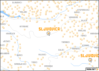 map of Šljivovica