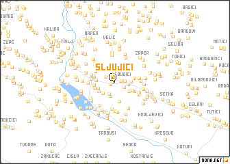 map of Sljujići