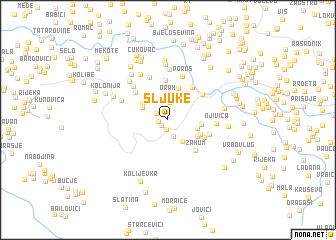 map of Šljuke