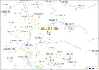 map of Sllatinë