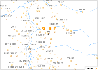 map of Sllovë