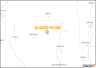 map of Sloan Station