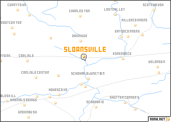 map of Sloansville