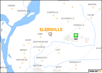 map of Sloanville