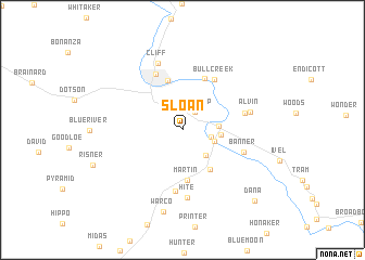 map of Sloan
