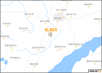 map of Sloan