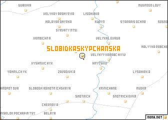 map of Slobidka Skypchansʼka