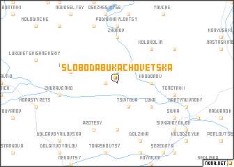 map of Sloboda Bukachovetska
