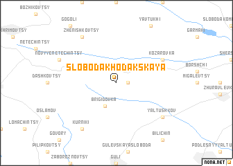 map of Sloboda Khodakskaya