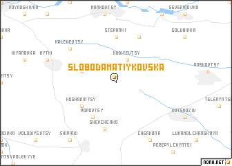 map of Sloboda Matiykovsʼka