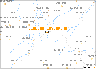 map of Sloboda-Nebylovska