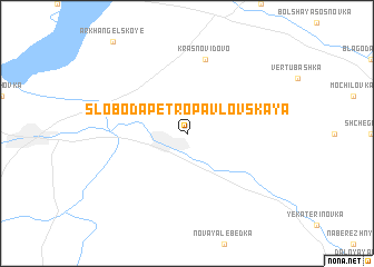 map of Sloboda Petropavlovskaya