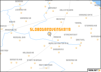 map of Sloboda Rovenskaya