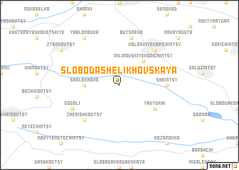 map of Sloboda Shelikhovskaya