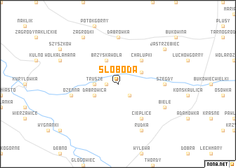 map of Słoboda