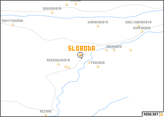 map of Sloboda