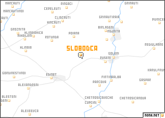 map of Slobodca