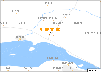 map of Slobodina