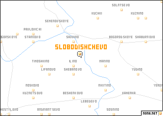 map of Slobodishchevo