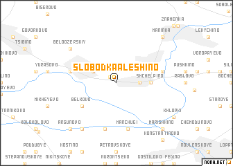 map of Slobodka-Alëshino