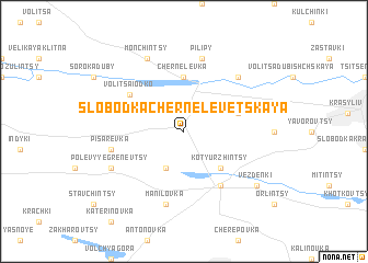 map of Slobodka Chernelevetskaya