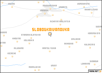 map of Slobodka Ivanovka