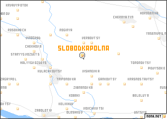 map of Slobodka Polʼna