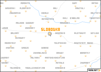 map of Slobodka