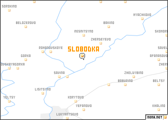 map of Slobodka